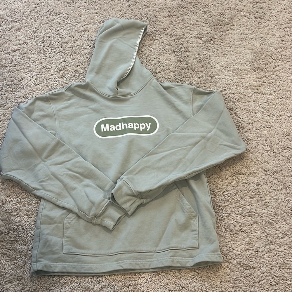 Madhappy pale green sweatshirt